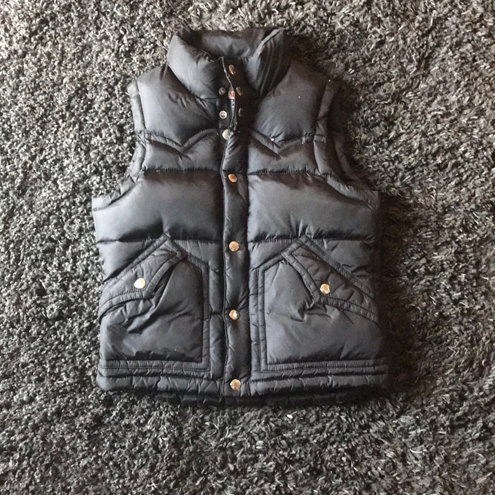 True religion black vest.